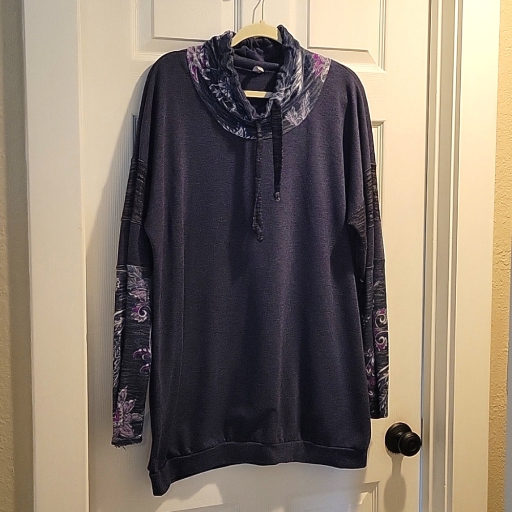 MAI SOLI Cowl Neck Sweater, 2X